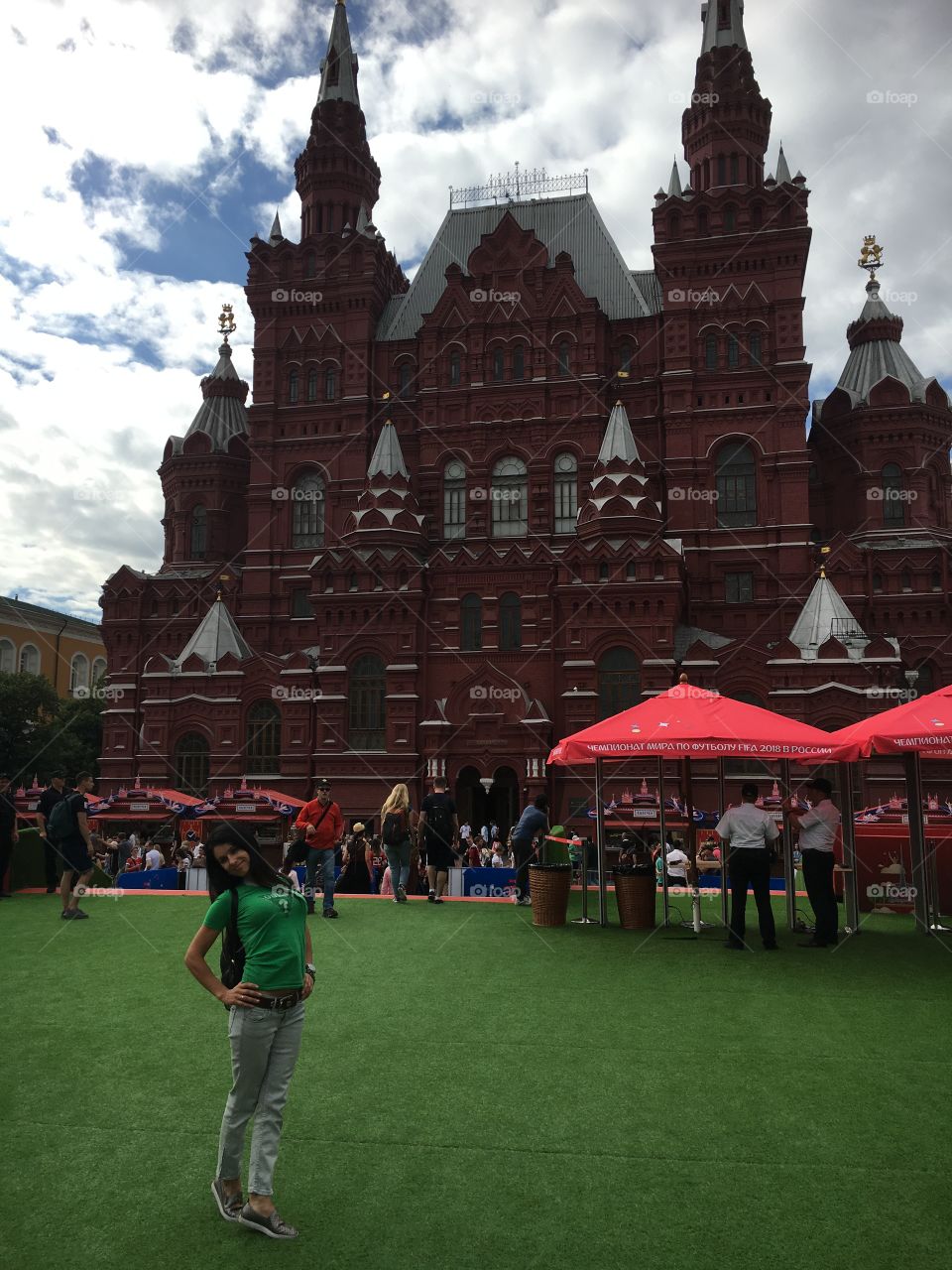 Rote Platz in Russland 