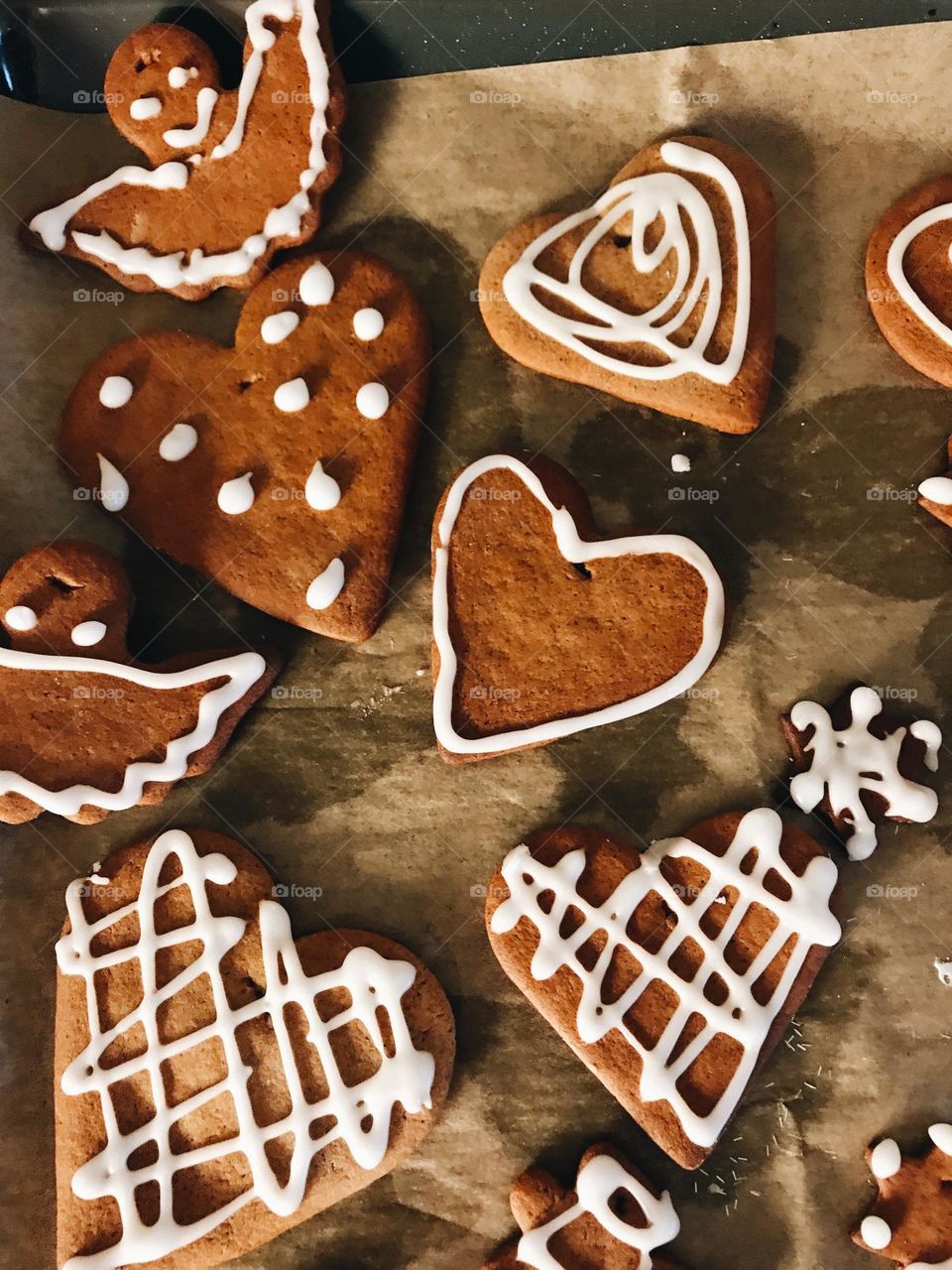 Baking cookies 