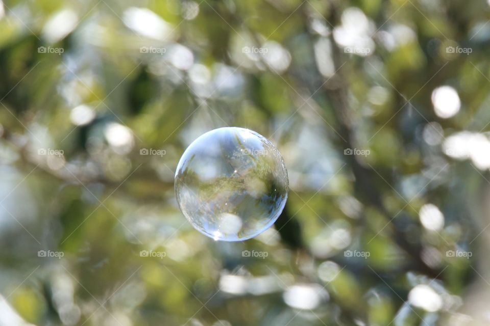 Bubble in mid-air