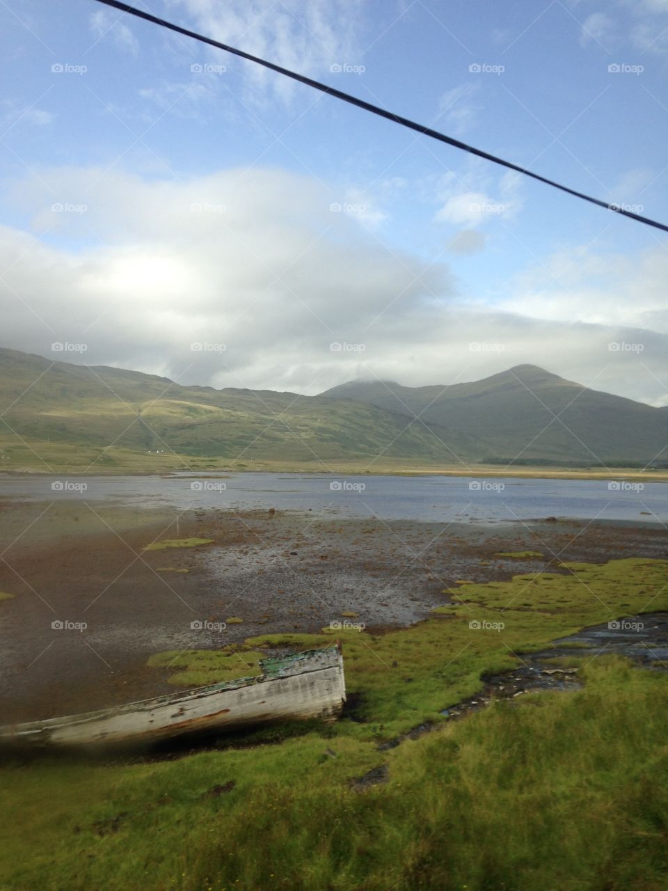 Beautiful picture of a loch in the Scottish Highlands 