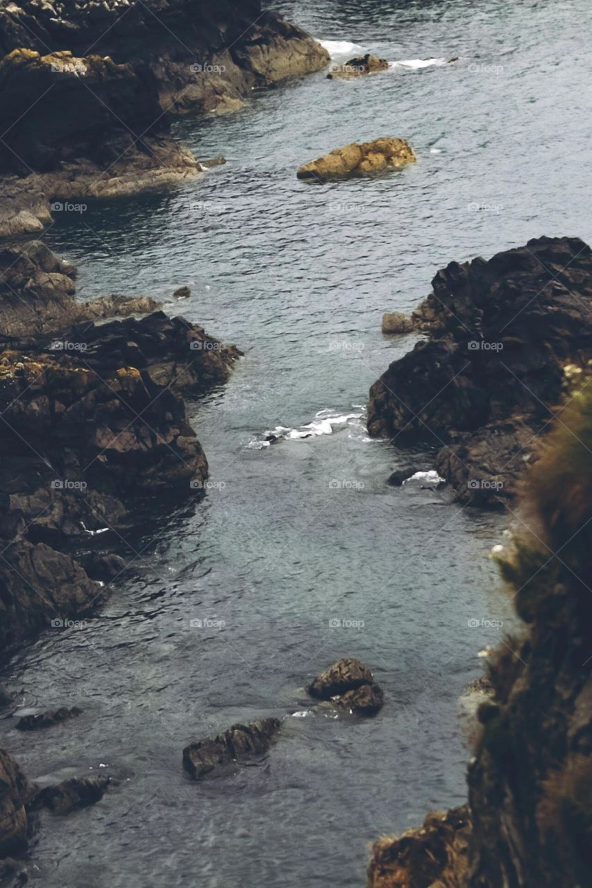 Rugged coastal cliffs