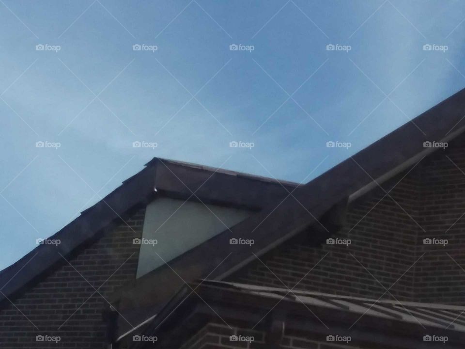 roofs art brown fall sky