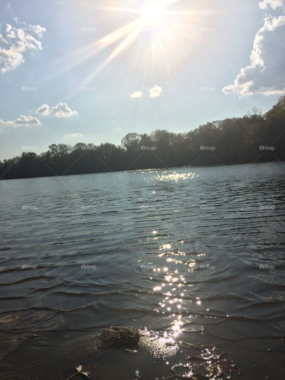 Lake sun