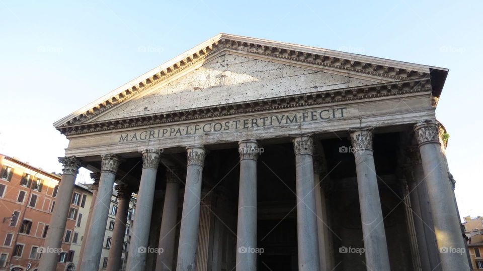 Pantheon in Rome. the oldest curch in the world.