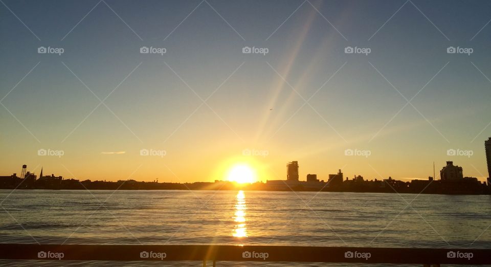 City sunrise . NYC 