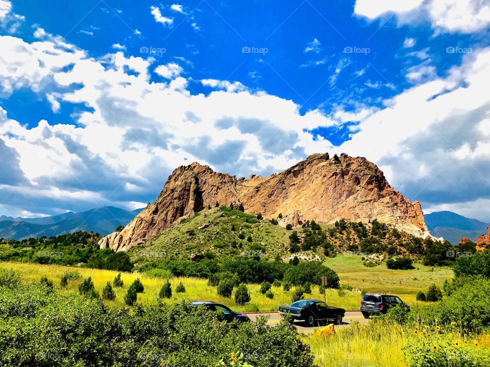 Entrance to the Garden of the Gods in Colorado Springs, Colorado. A great place for hiking, rock climbing, and biking. There are so many different trails options and there is the option to drive through in your vehicle. Such beautiful scenery there.