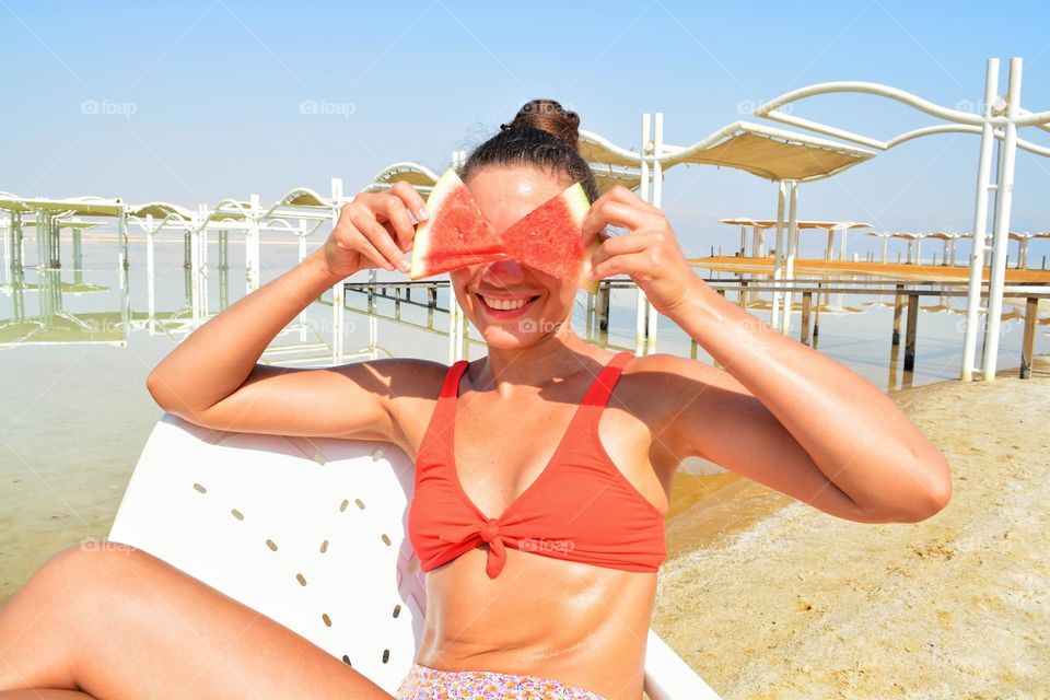summer, watermelon,  smiles.