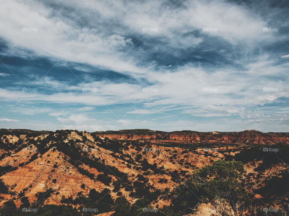 caprock. Caprock Canyon in west Texas 