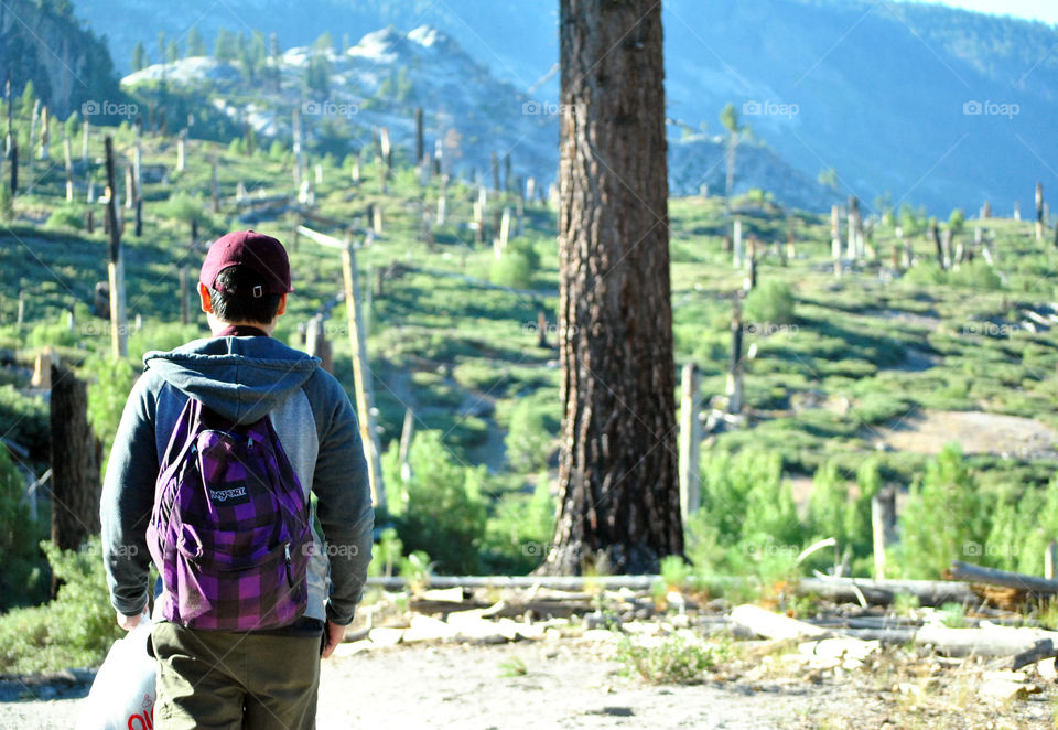 Man Hiking view