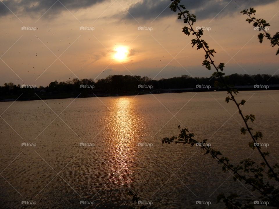 Sunset on the lake