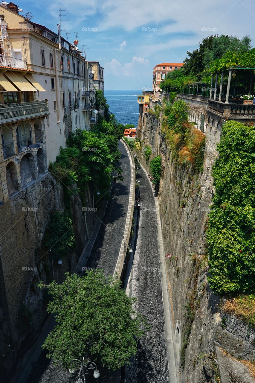 One road in Sorrento