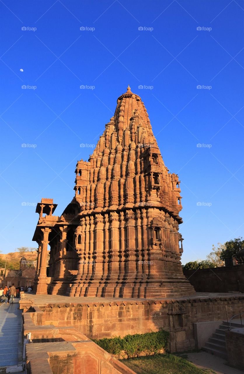 old Indian architecture in mandore garden, Rajasthan, India