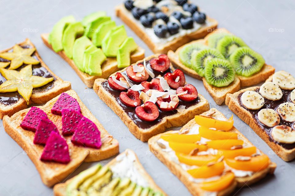 Fruit sandwiches 