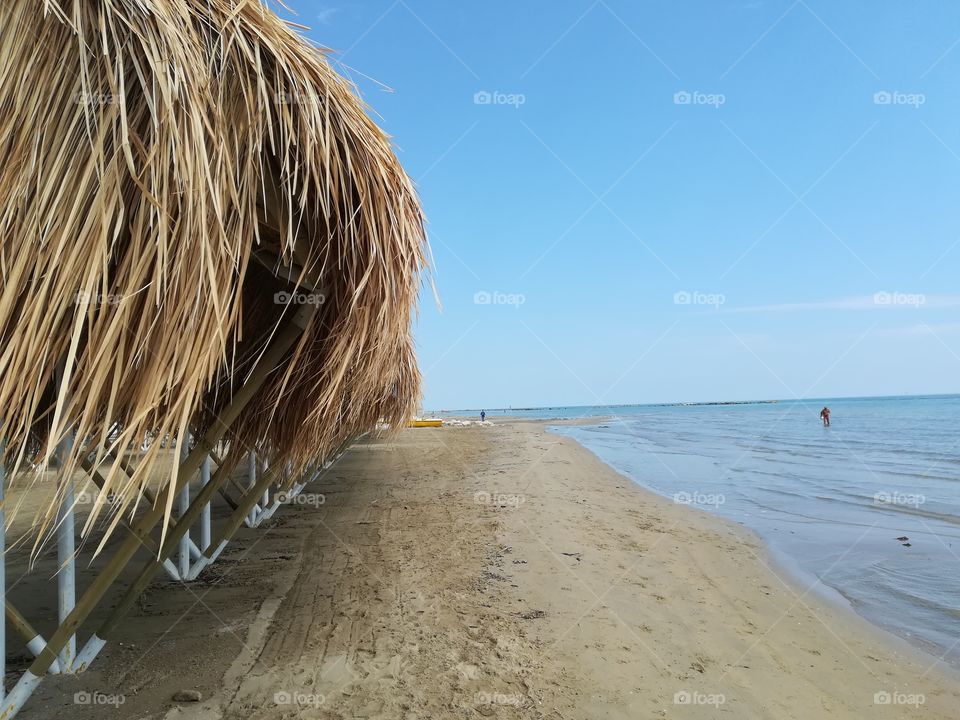 huts at the sea