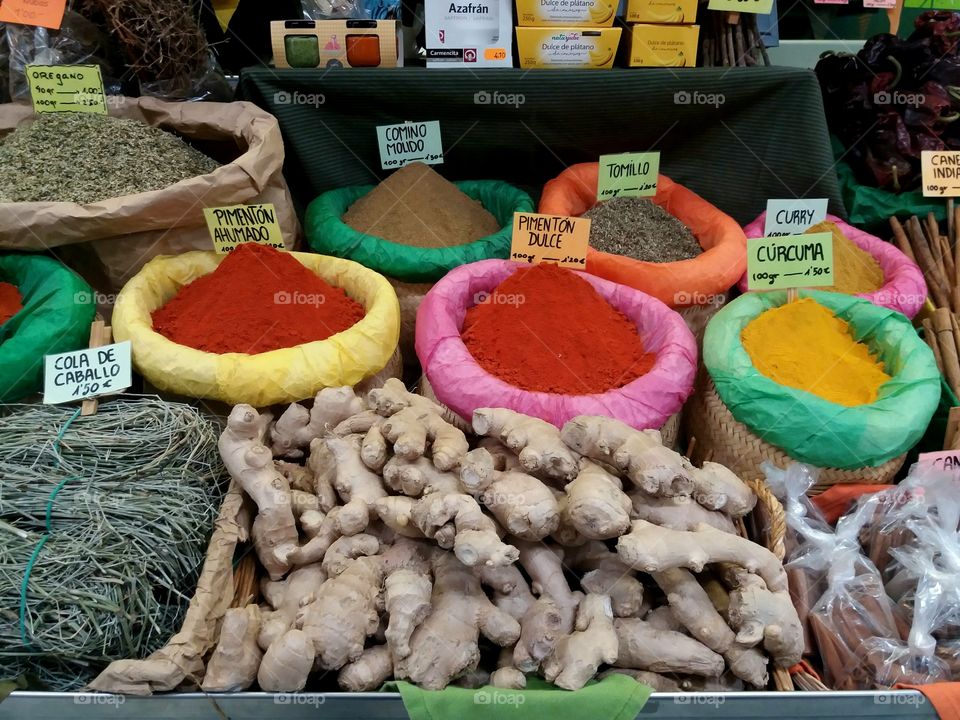 colorful spices