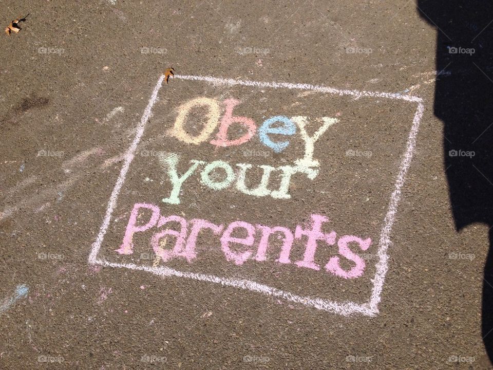 Obey your parents