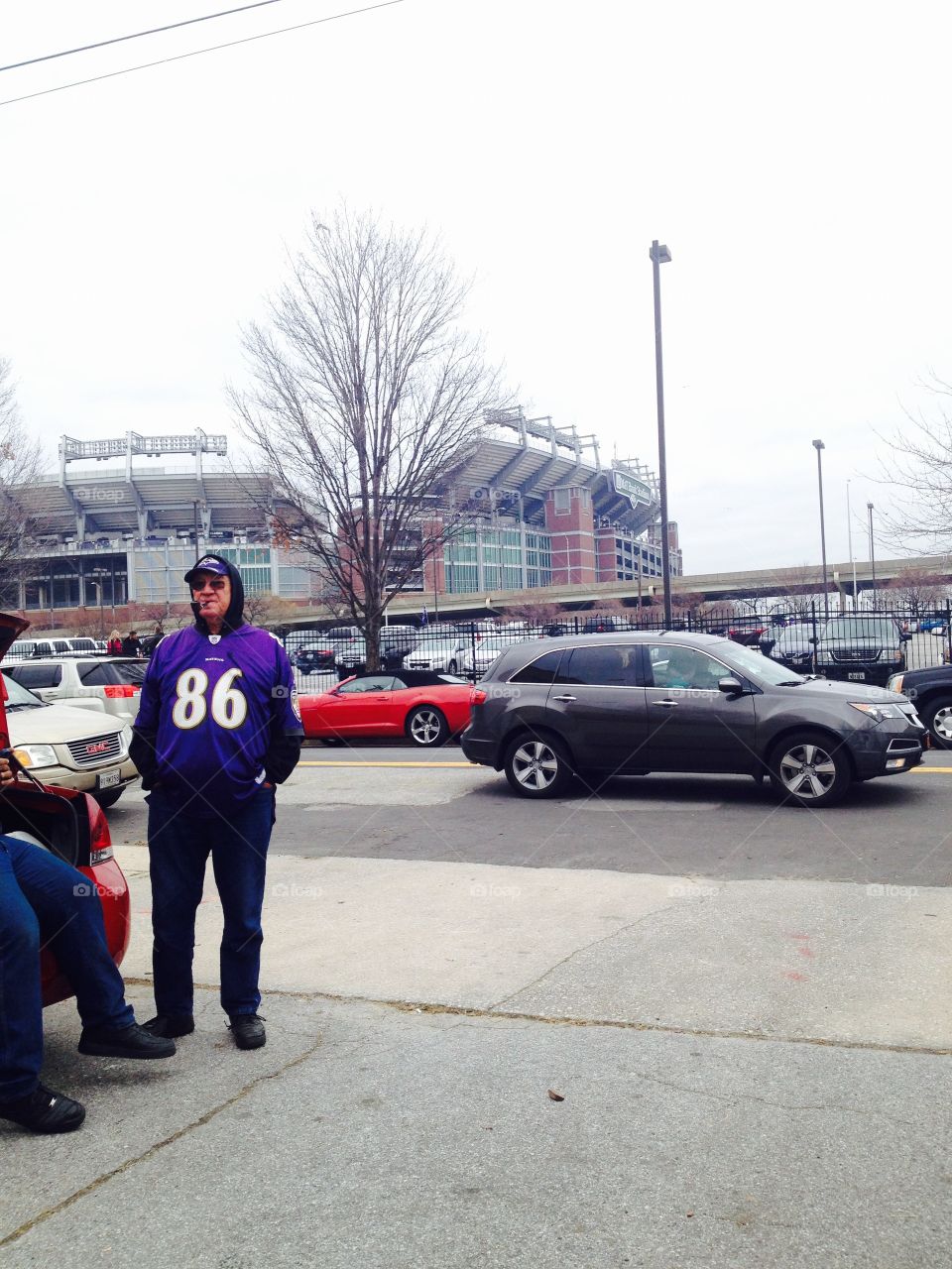 A cold winter day at Ravens Stadium