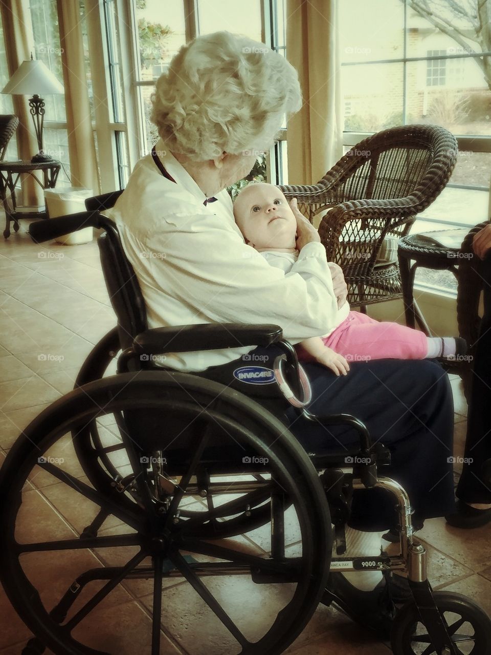 Baby and grandma 