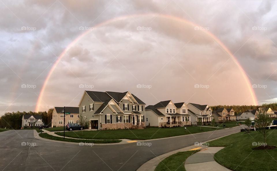 Calm Neighborhood rainbow