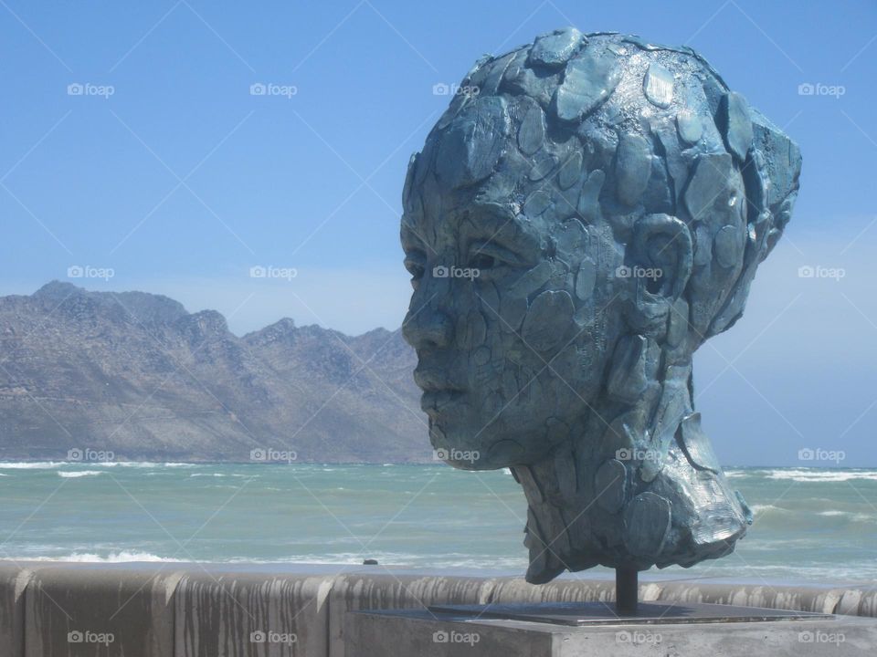 female head statue
