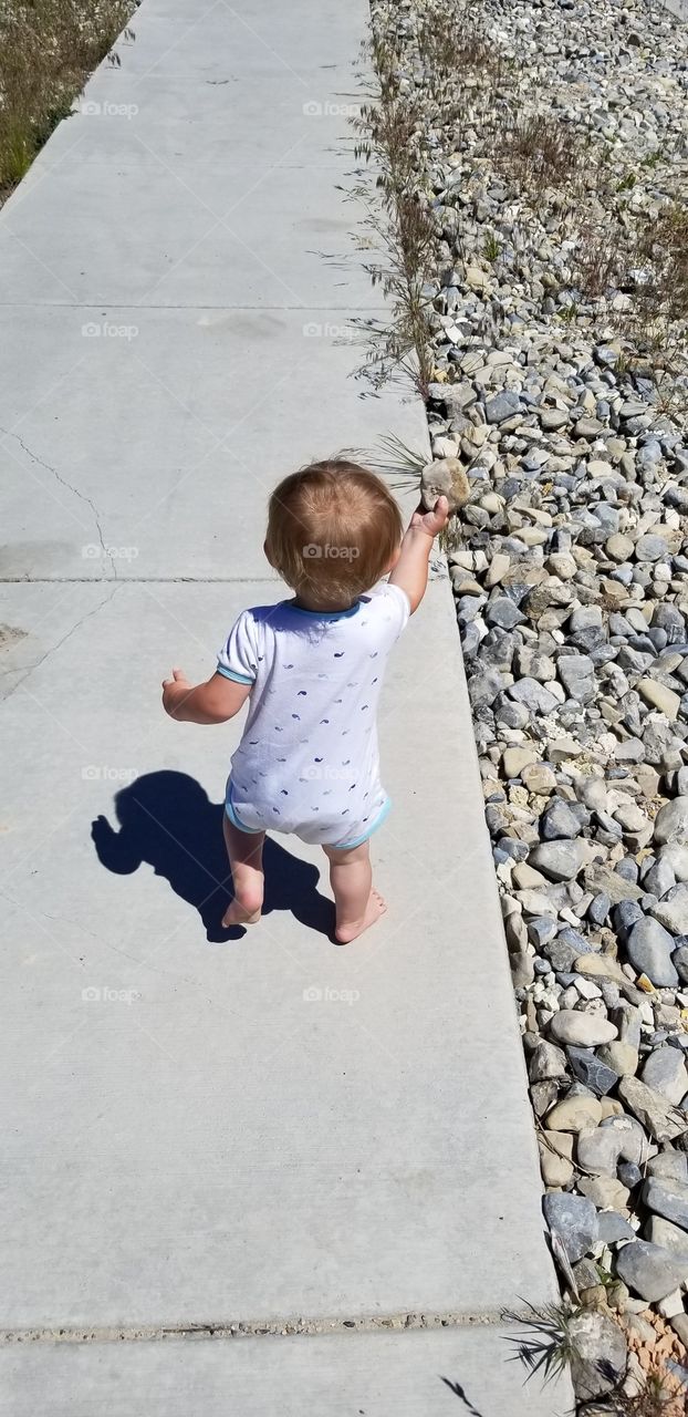 My Golden Ticket to Adventure: Not every rock collector goes searching on the side of the road for their next big find, but, for this young enthusiast, it is the perfect place to hunt for his new favorite rock!