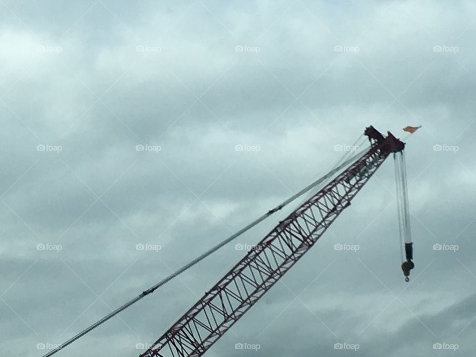 Large industrial size construction crane 