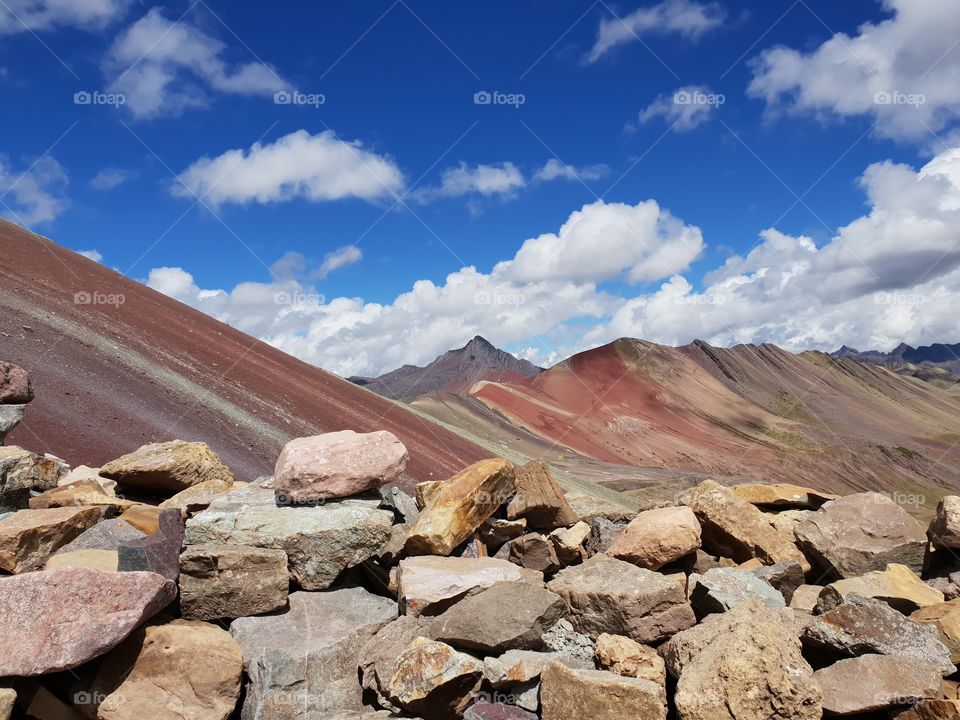 Rainbow mountains Peru