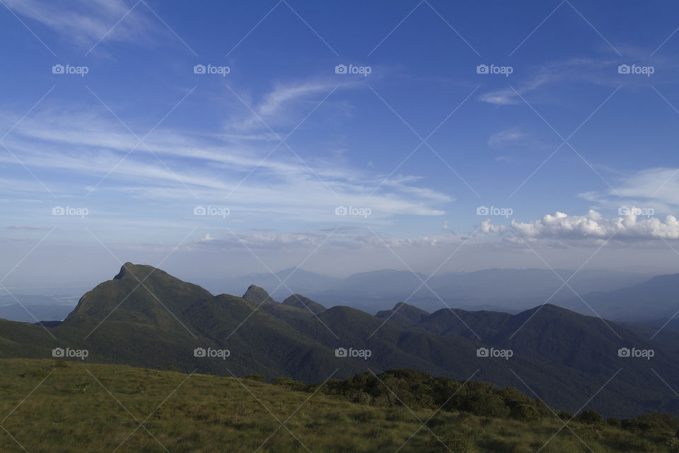 Set of mountains near Curitiba.