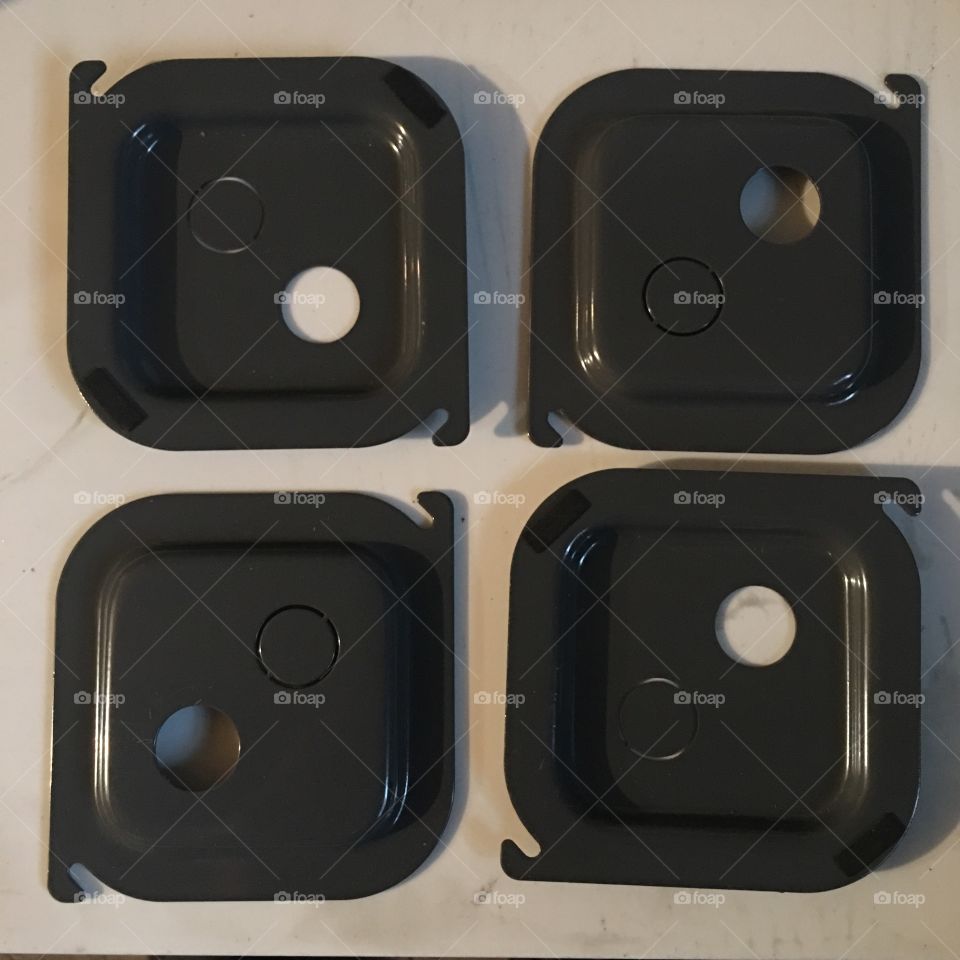 4 steel electrical plates 