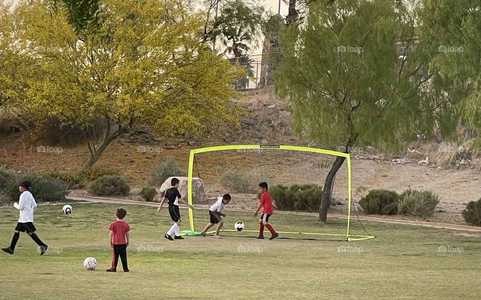 Soccer (Football) in the Park 