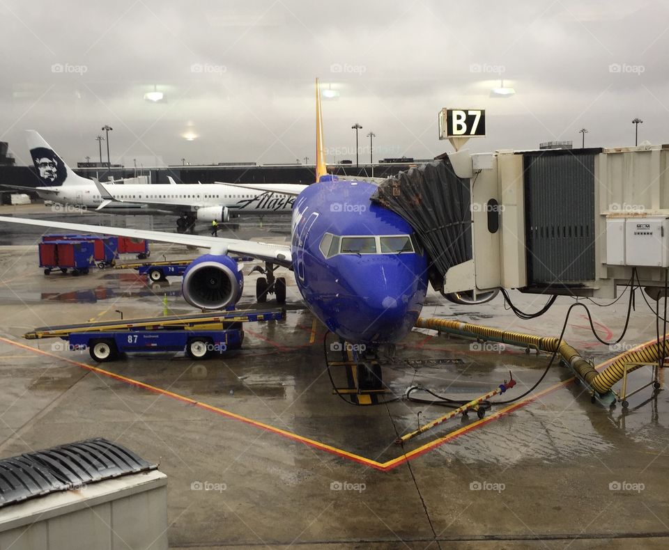 Icy southwest plane