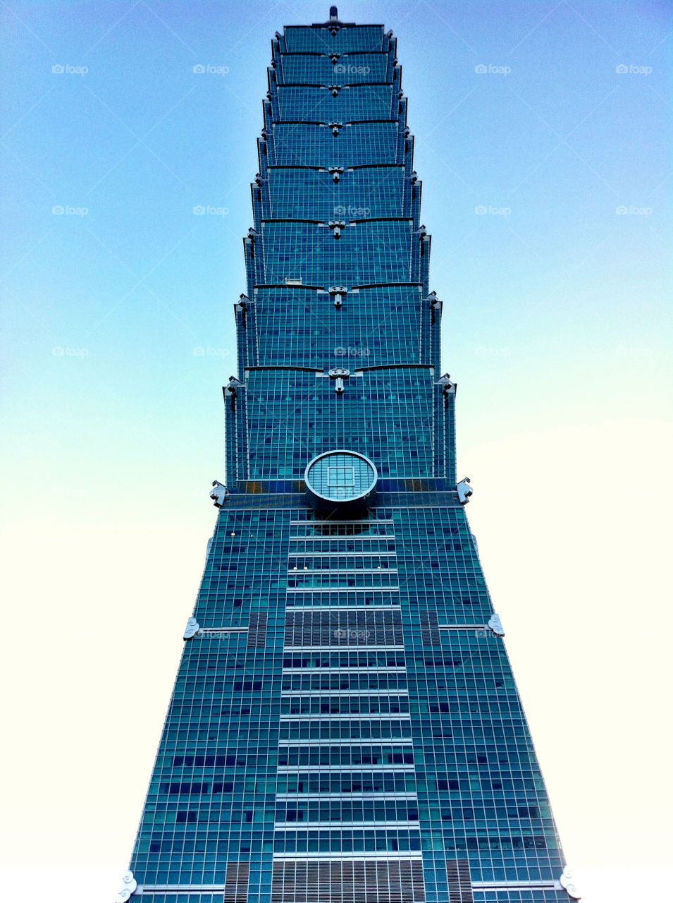 sky blue clear skyscraper by pixelakias