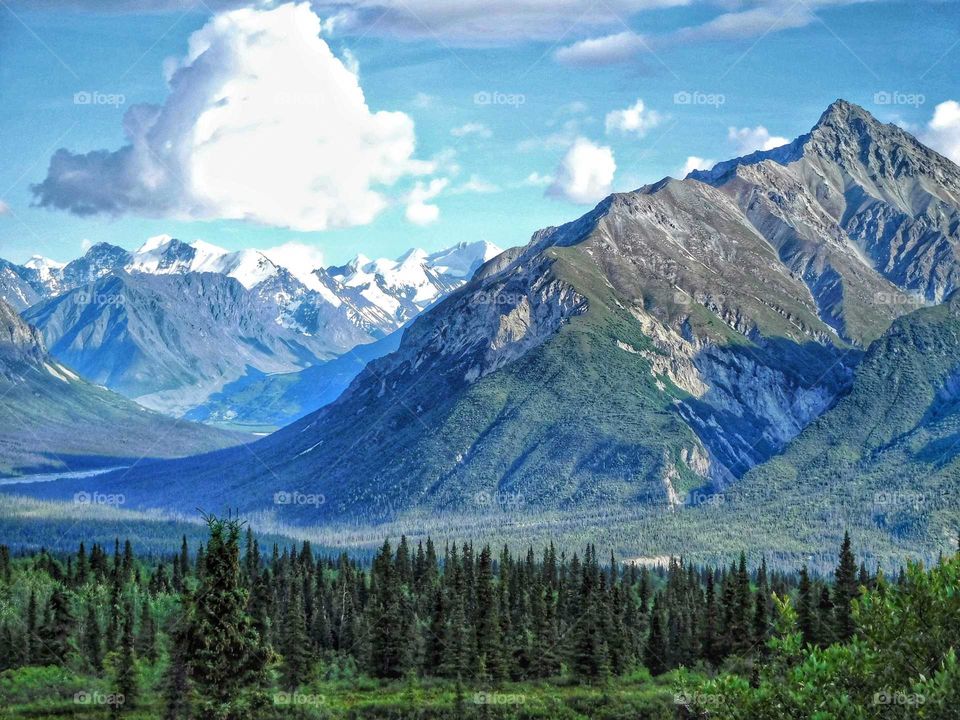 Breathtaking Chugash Mountain Range in Alaska