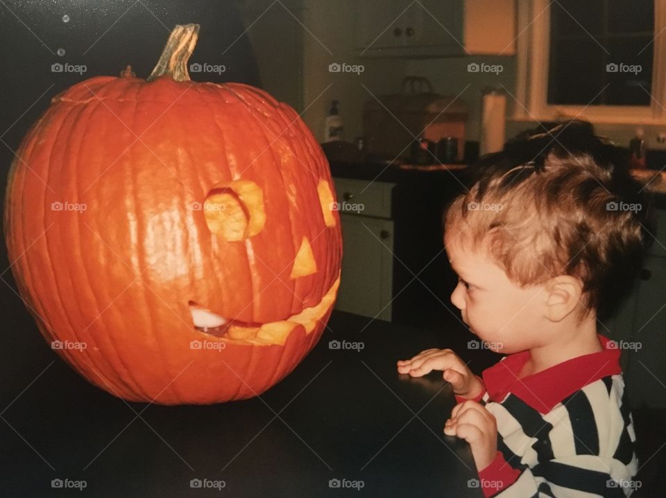 Punkin and a pumpkin