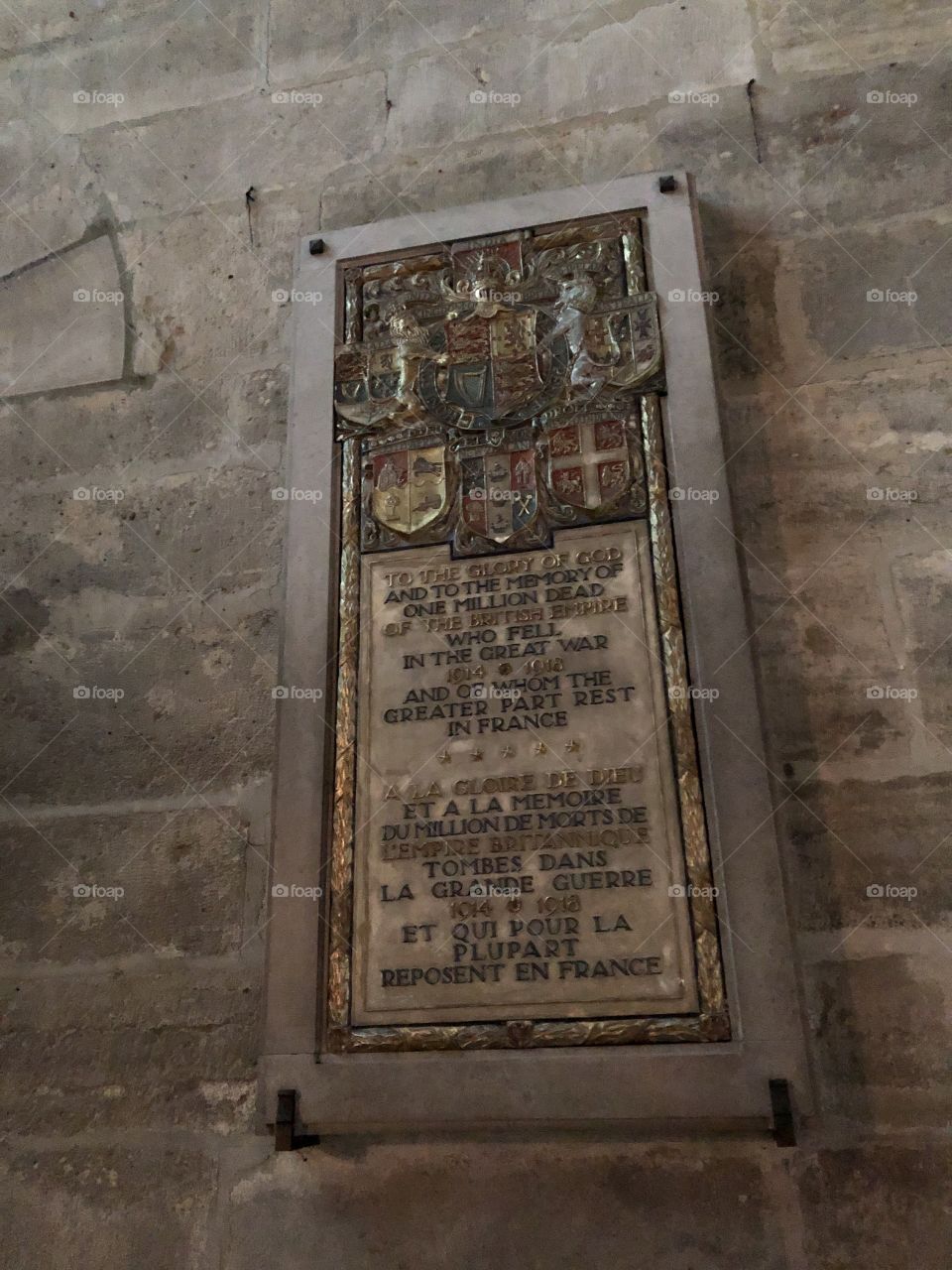 Text in cathedral 