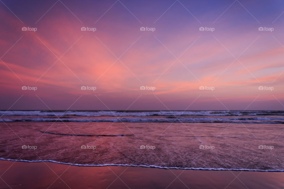 sunset at parangtristis beach