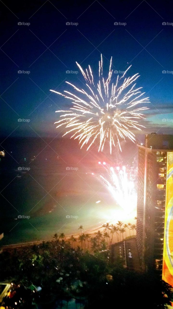 Fireworks in Hawai'i