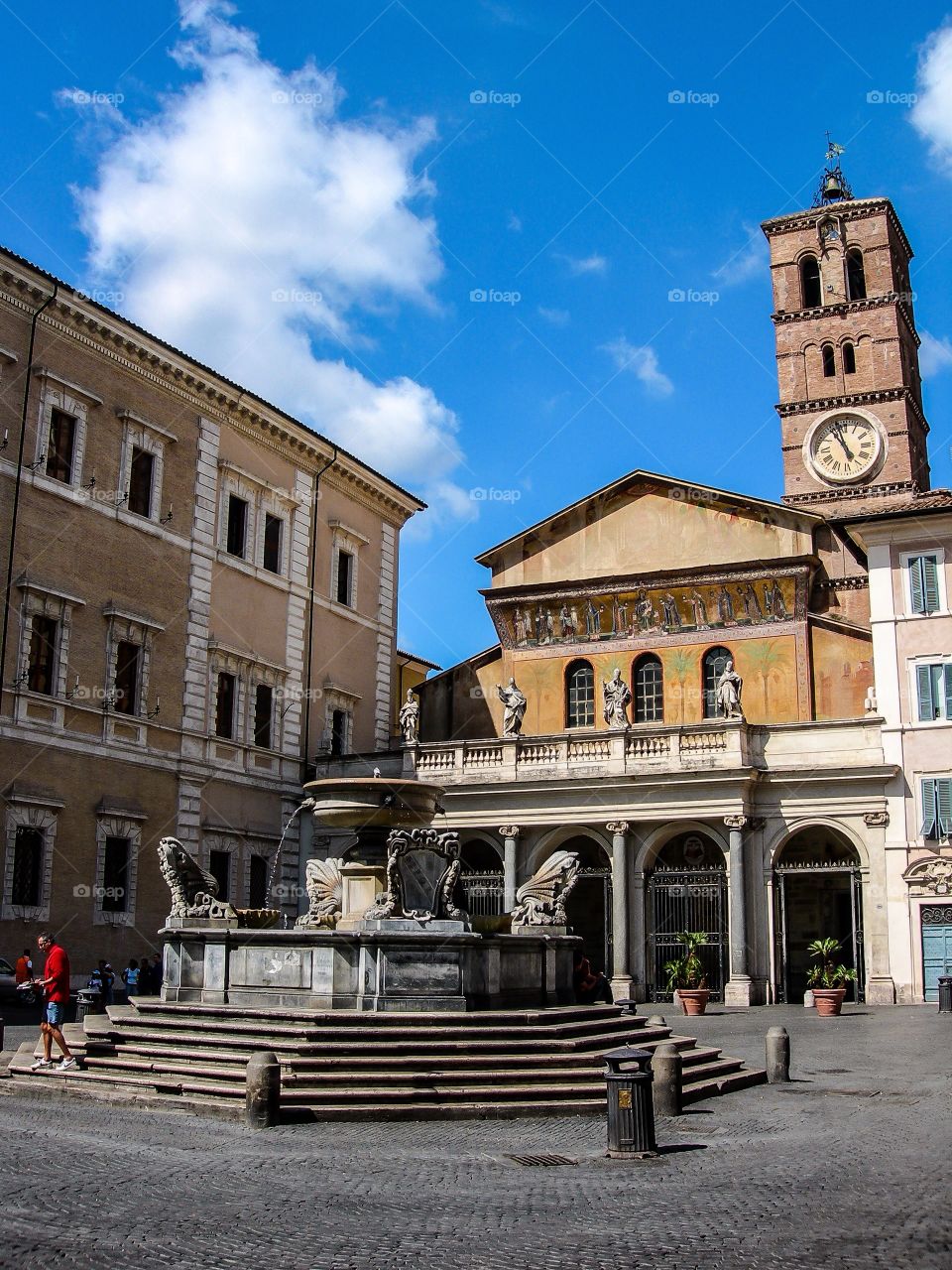 Santa Maria en Trastevere. Basílica de Santa María en Trastevere (Roma - Italy)