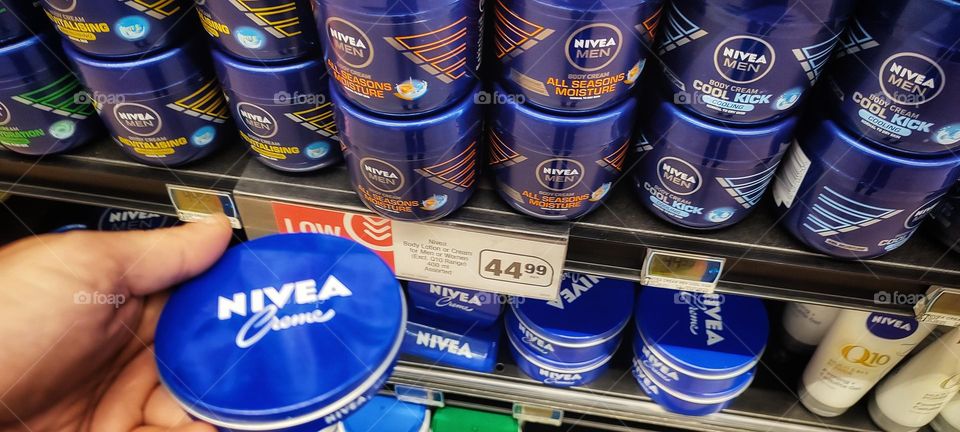 Nivea Creme Tin and Nivea lotion