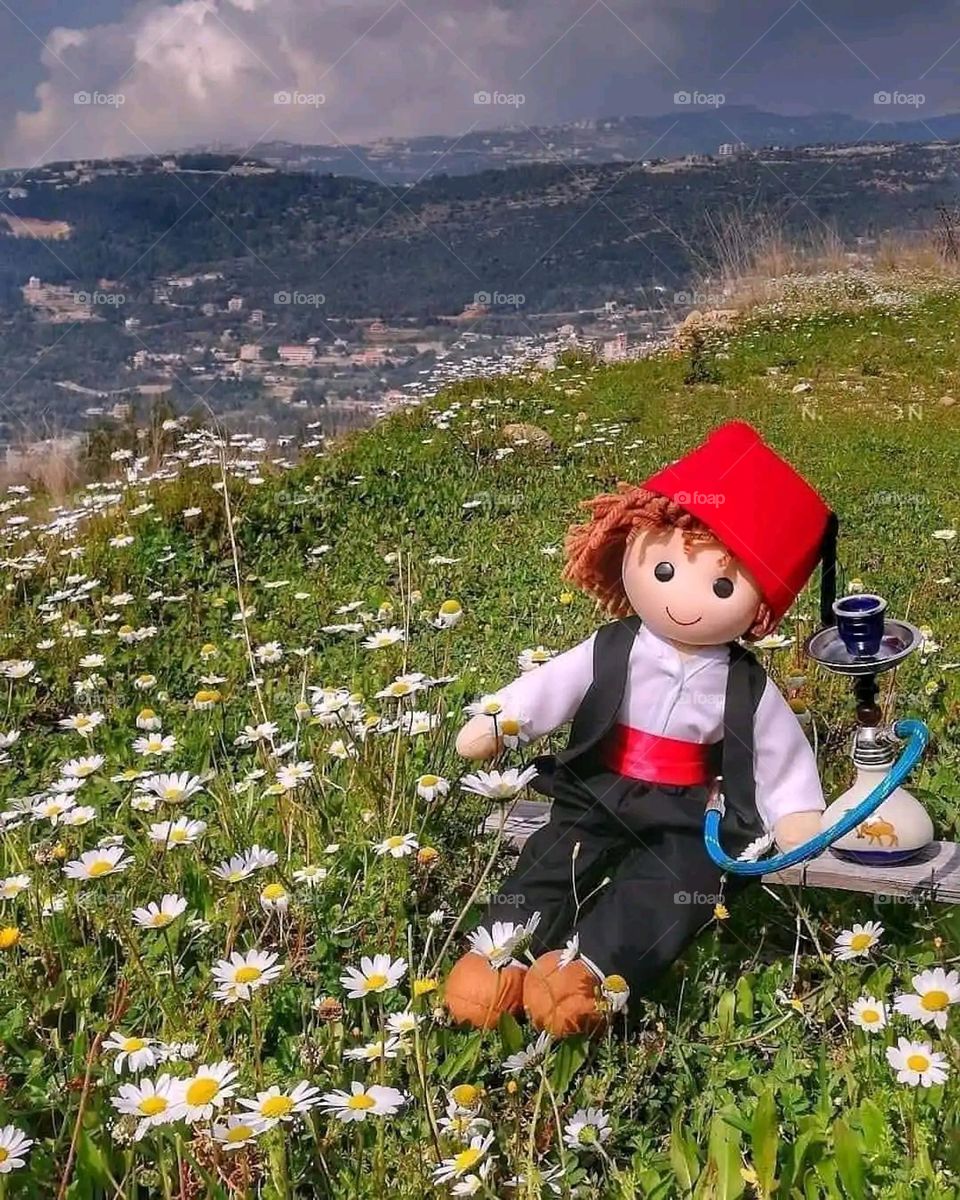 Glory be to God, the magnificent and picturesque view and the natural green trees are a view that is nothing more wonderful than it