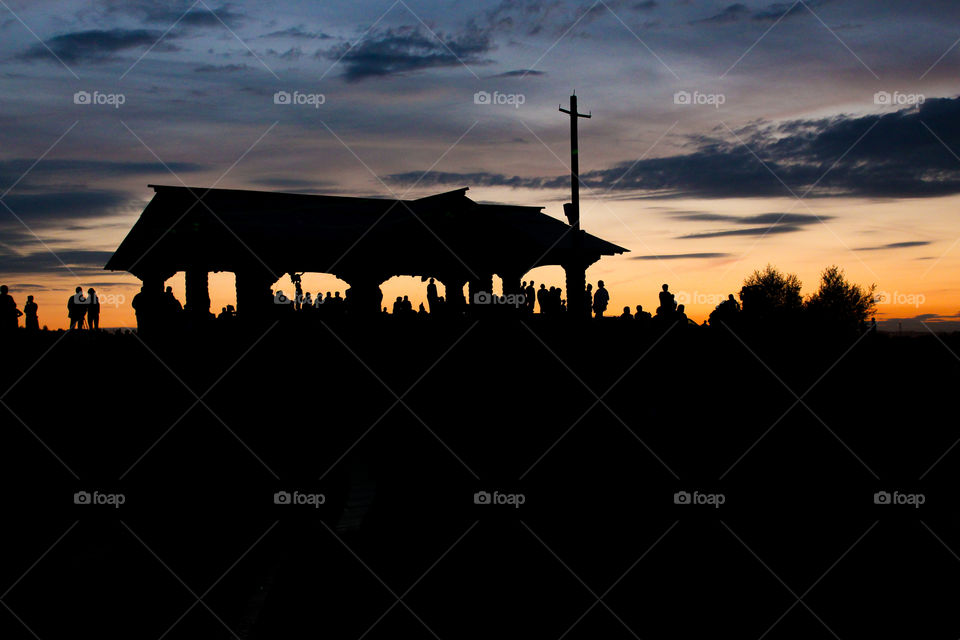 Sunset silhouette