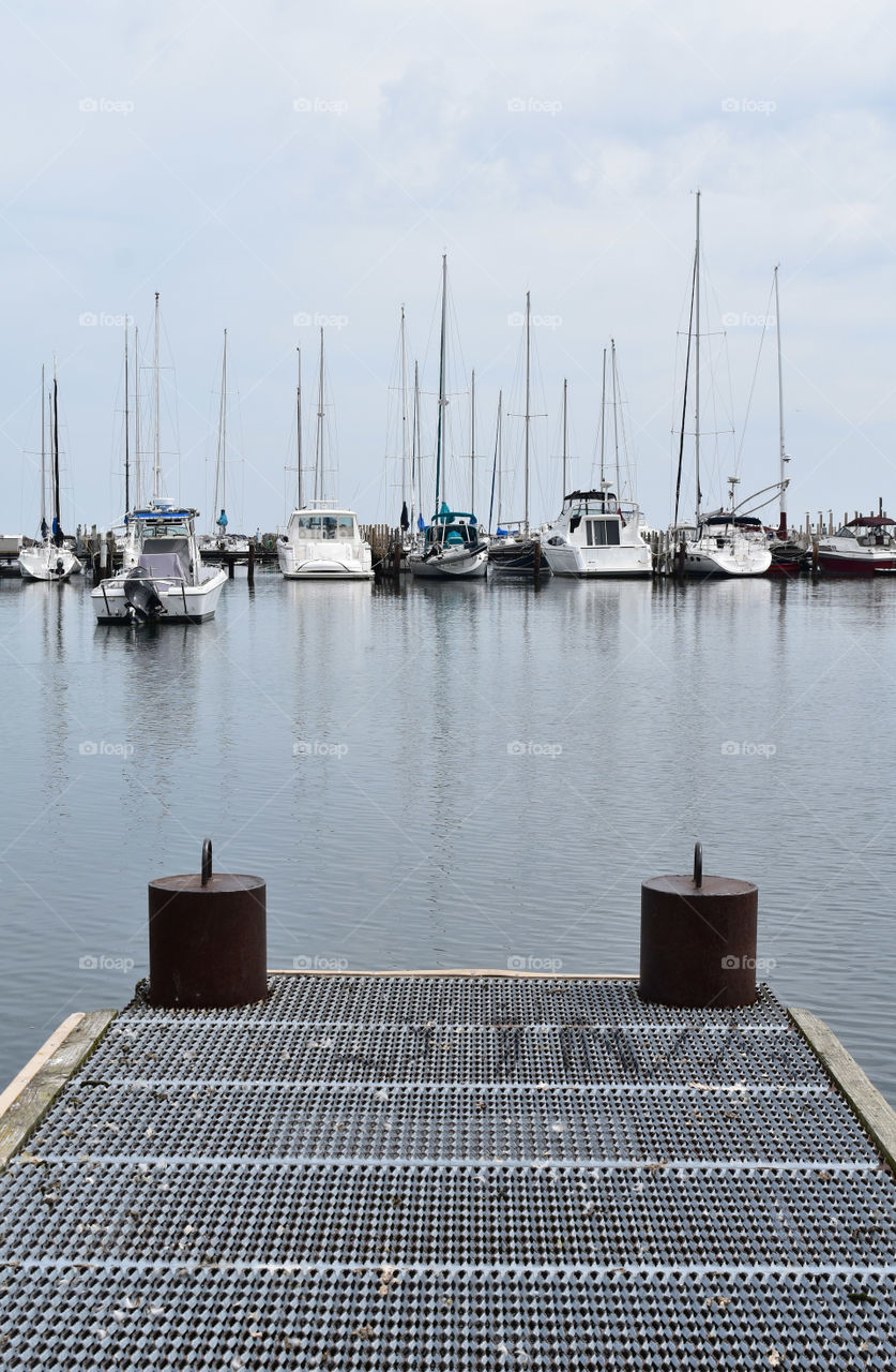 Sailboats in Lake Michigan