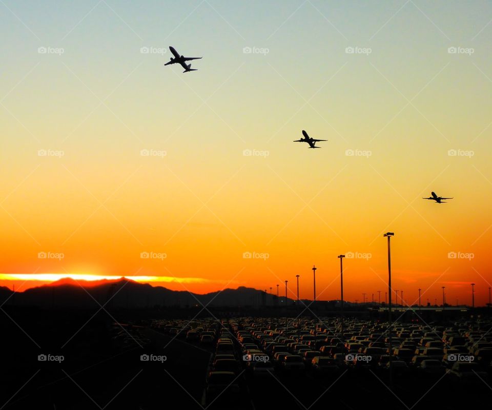 Skyharbor Airport Sunset