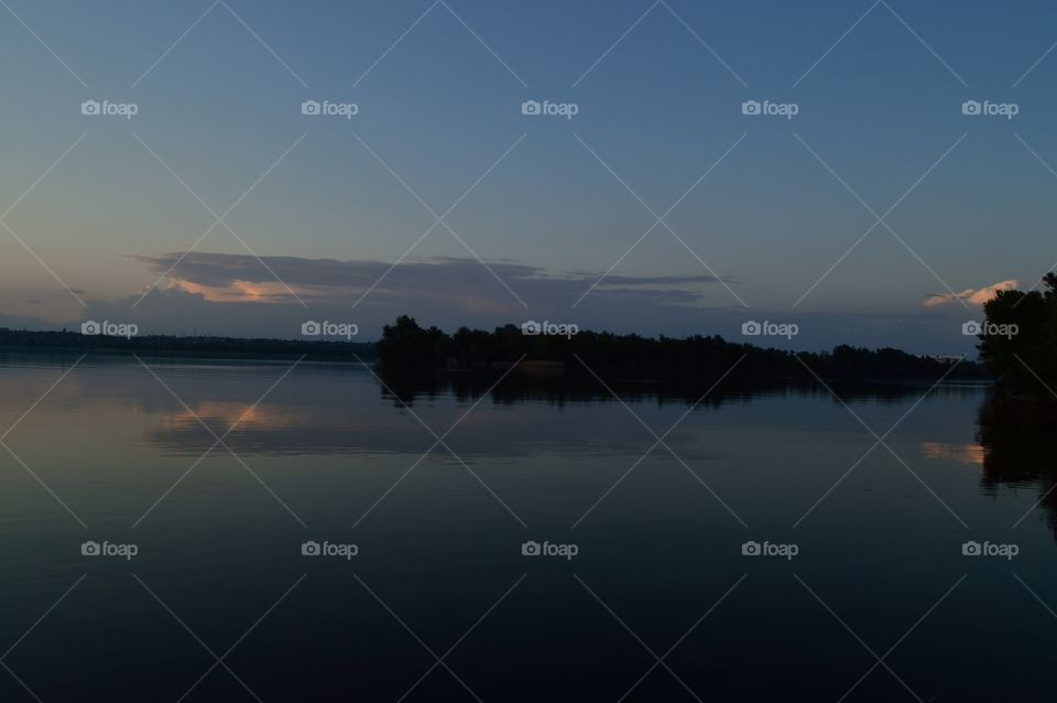 beautiful spring sunset