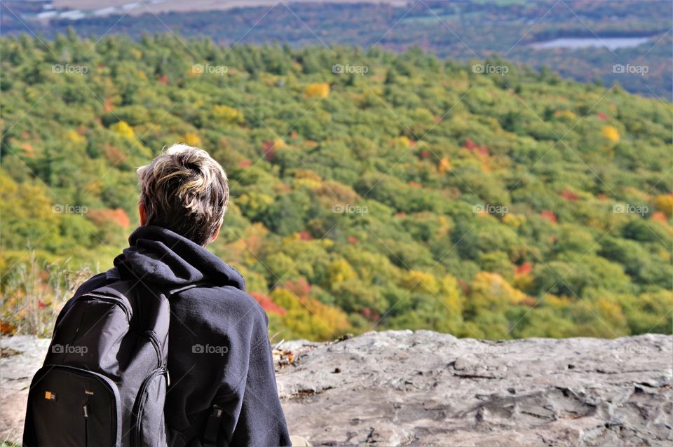 Hiking the overlook