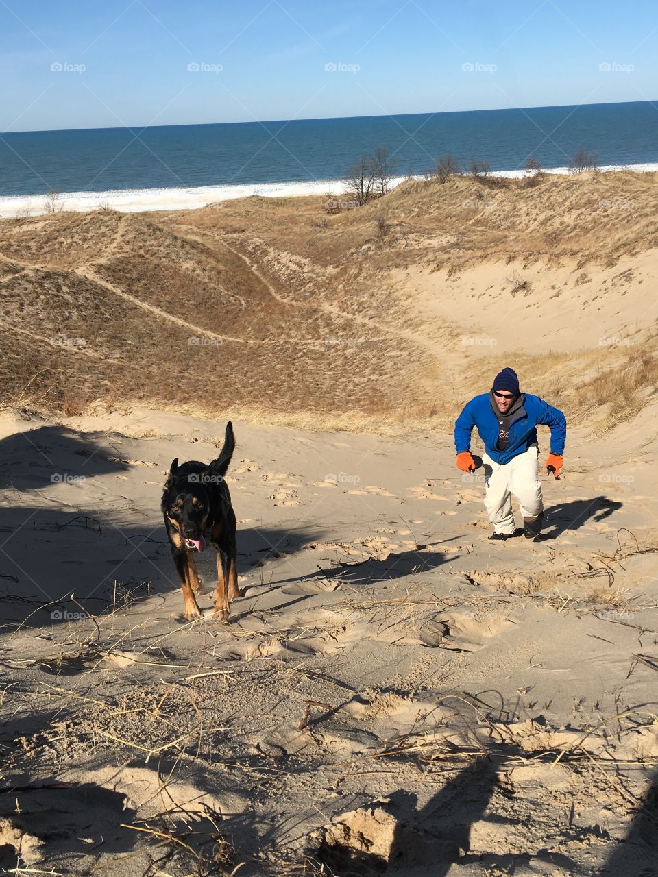 Running sand dunes!