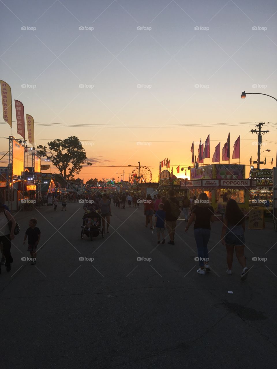 Sunset at the MO state fair