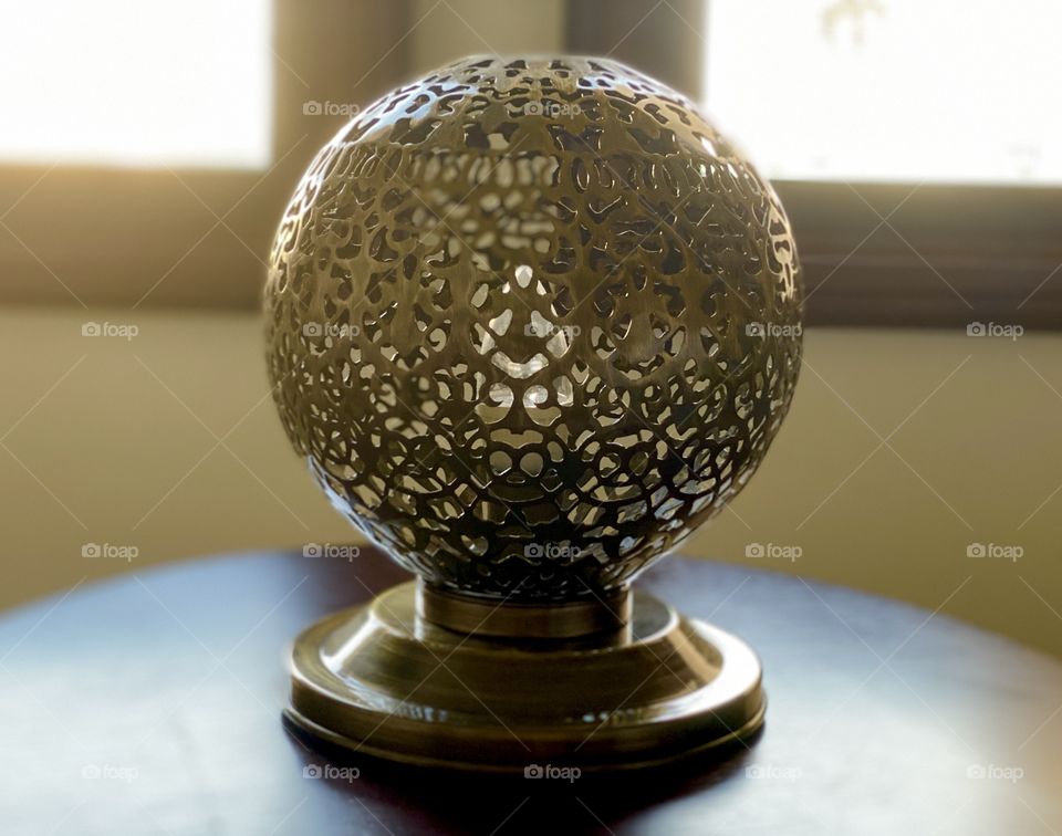 Bed lamp photography, photo of bed light model, metallic curved body bed lamp, classic look bed lamp