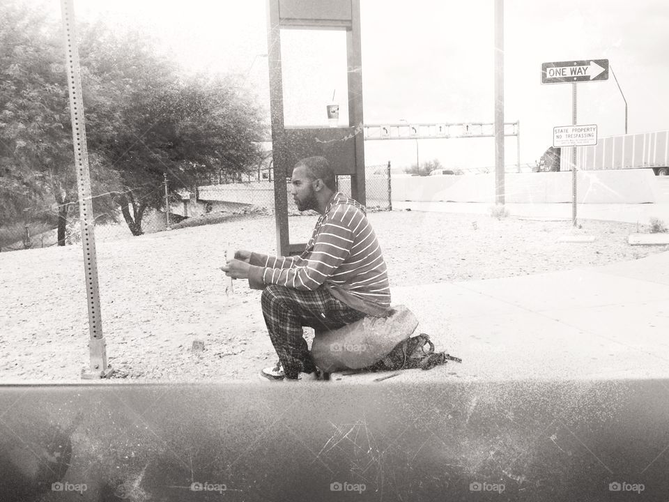 Guy with Backpack