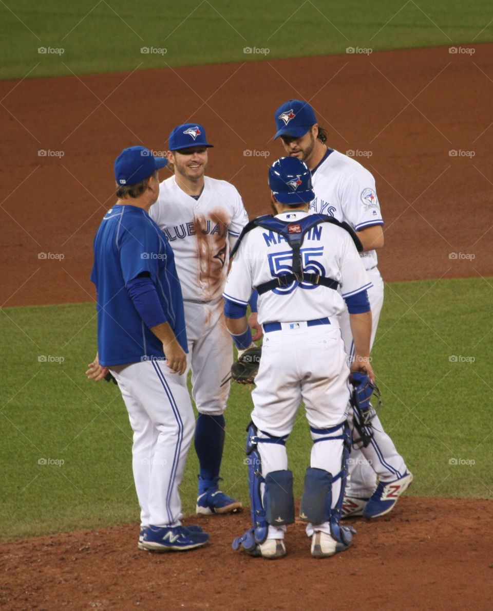 Meeting on the mound